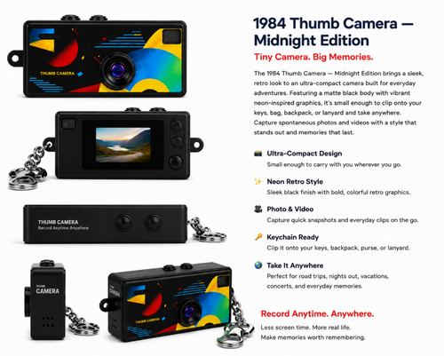 1984 Thumb Camera – Midnight Edition