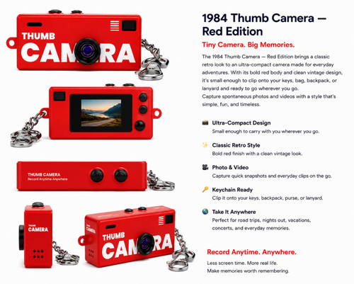 1984 Thumb Camera – Red Edition
