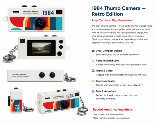 1984 Thumb Camera – Classic Retro Edition